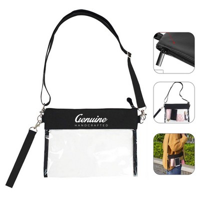 PVC Waterproof Clear Crossbody Bag