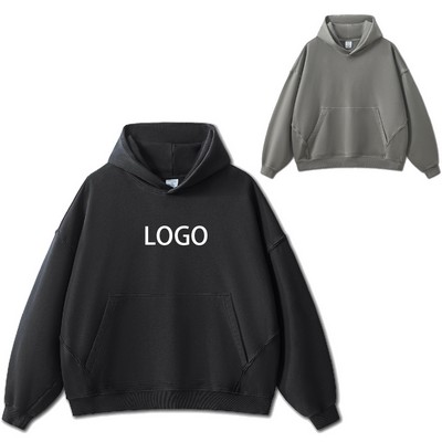 420G Heavyweight Pure Cotton Looped Fabric Hoodie