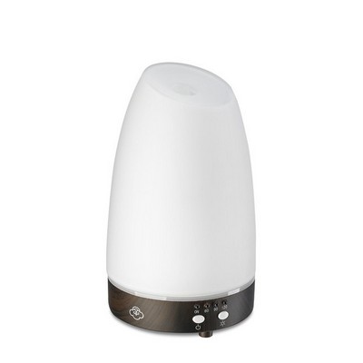 Serene House® Astro White 90 Glass Ultrasonic Diffuser Dark Wood Base