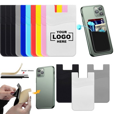 Self Adhesive Silicone Back Sticker Card Bag