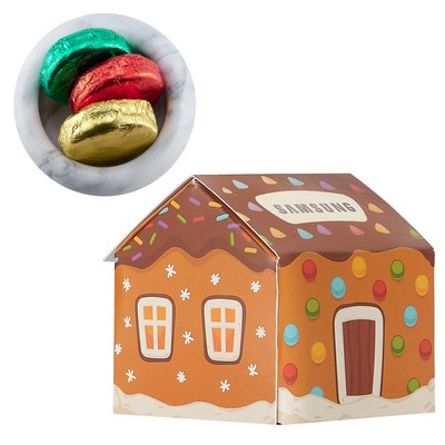 Gingerbread Goodie House - Foil Wrapped Chocolate Covered Oreos®