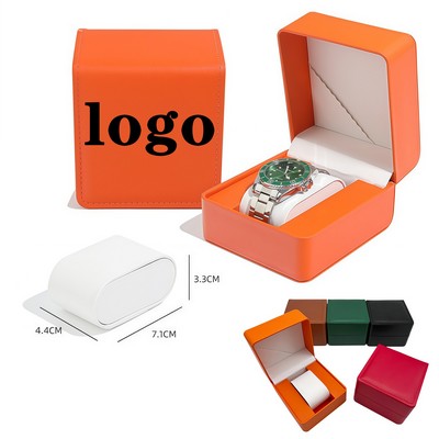 PU Leather Watch Case With Soft Cushion Interior