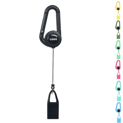 Plastic Retractable Keychain