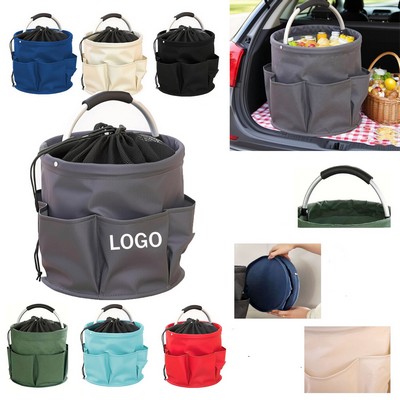 Multi-Pocket Picnic Basket for Outdoor Adventures