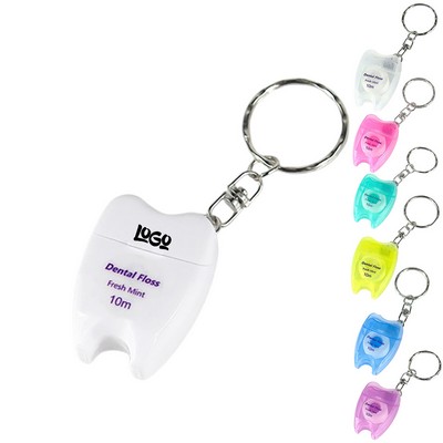 Portable Dental Floss Dispenser Keychain