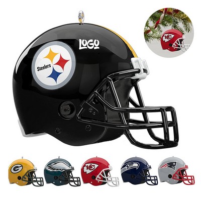 Acrylic Football Helmet Christmas Tree Ornament