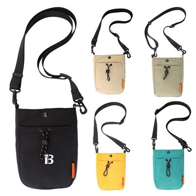 Nylon mini shoulder bag for travel