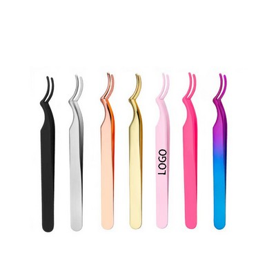 Stainless Steel Double Curve Eyelash Tweezer
