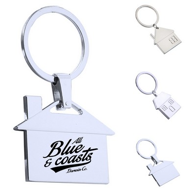 Metal House Keychain