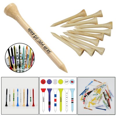 Premium 3-1/4" Bamboo Golf Tees