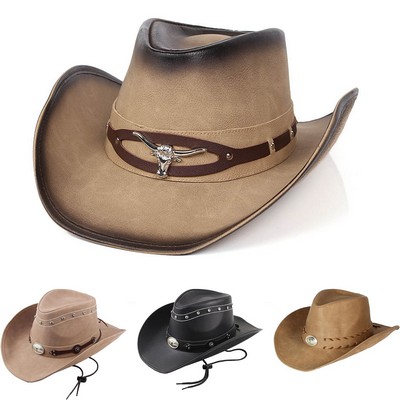 Leather Western Cowboy Hats