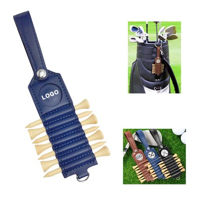 Leather Golf Tee Holder