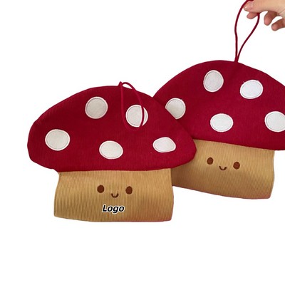 Cute Mushroom Wall-Mounted Tissue Holder No Drill Needed