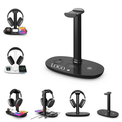 4-in-1 Charging Station & Headset Organizer