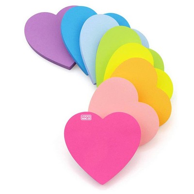 8 PCS Heart Shaped Sticky Notes Set