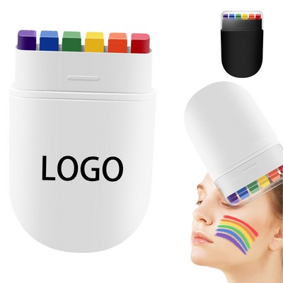 6-Color Rainbow Face Painting