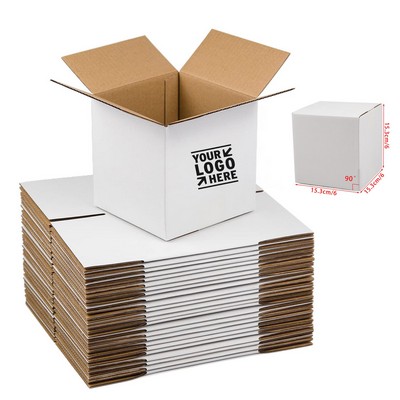 6x6x6" Crush Resistant Small Corrugated Cardboard Shipping Box