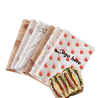 Custom Sandwich Wrapping Paper/HamburgerPaper