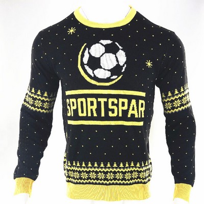 Personalized Festive Snowflake Ugly Christmas Sweater