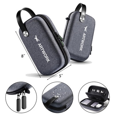 Shockproof Dual-Layer Cable Organizer Bag