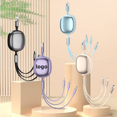 3-in-1 Retractable Extension Fast Charging USB Type-C Cable