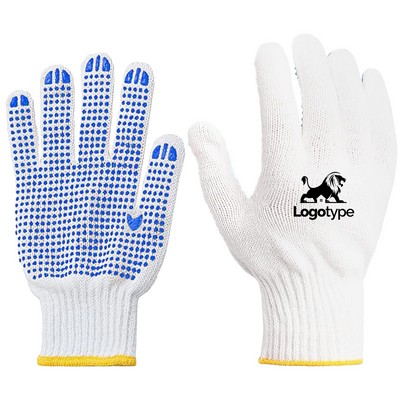 Cotton Work Gloves with Anti-slip Dots