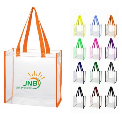 Transparent PVC Shoulder Handbag, Clear Tote Bags