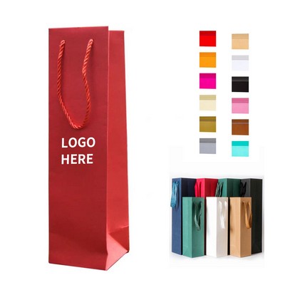 Single Bottle Wine Tote, Paper Bag