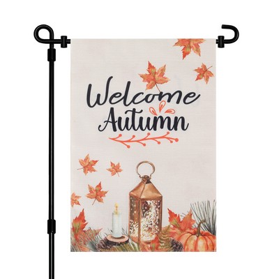 12"×18" Custom Welcome Linen Double Sided Garden Flag
