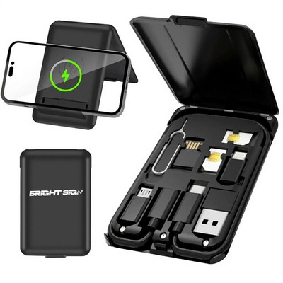 Compact Universal Wireless Charging Adapter Kit