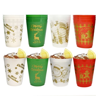Reusable Christmas Cup 16 oz