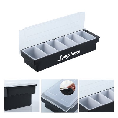 6 Compartment Bar Food Condiment Dispenser