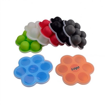 7 Compartment Silicone Baby Food Storage Tray with Lids Freezer Safe Snack Mold
