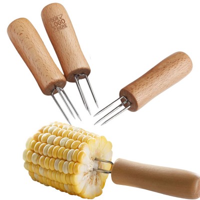 Corn Cob Fork with Wooden Handle