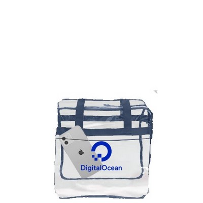 Heavy Duty CLEAR Stadium Security Zipper Tote