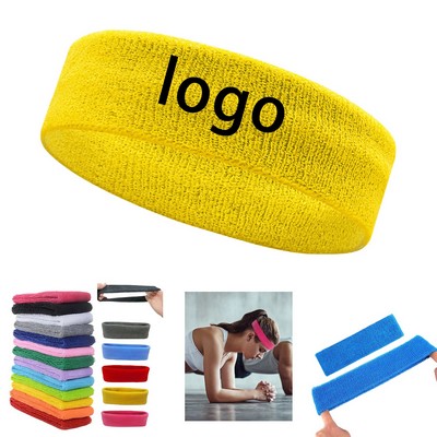 Elastic Terry Sports Headband