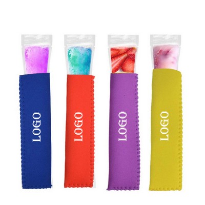 Reusable Neoprene Ice Popsicle Sleeve Holder