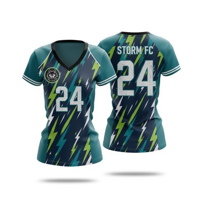 Sublimation Football Fanwear Jersey w/ Shoulder & Mesh Siding