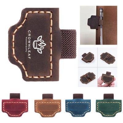 Mark Magnetic Leather Pen Holder Bookmark