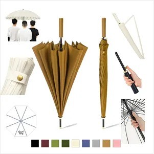 16 Rib Automatic Long Handle Umbrella(Ocean)