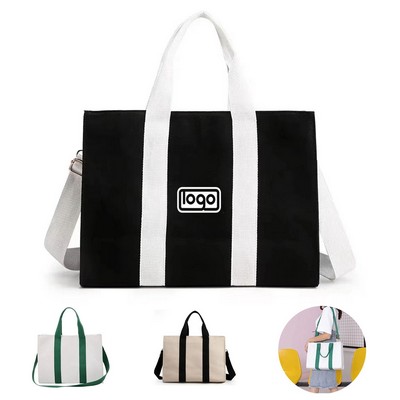 Canvas Zipper Tote Bag