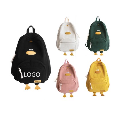 Cute Corduroy Backpack