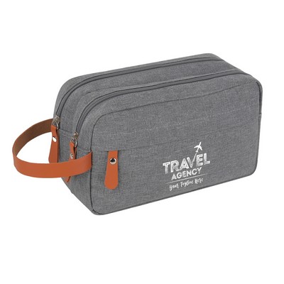 Heathered Travel Toiletry Bag (Ocean)