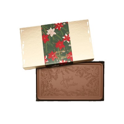 Joyful Giant 2lb. Chocolate Bar with Luxury Holiday Packaging