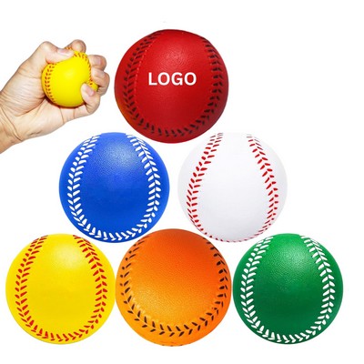 Soft PU Foam Practice Baseball Stress Reliever