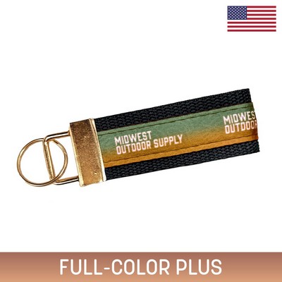 3" Sublimated Key Strap w/ Gold-Colored Hardware