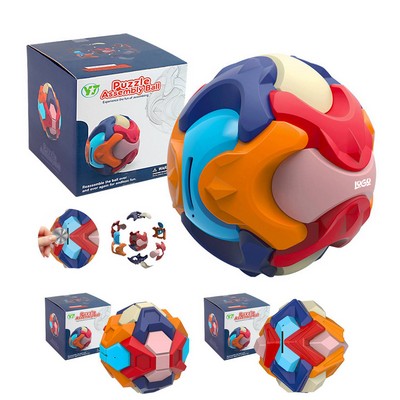 Puzzle Assembled Building Blocks Toy Ball