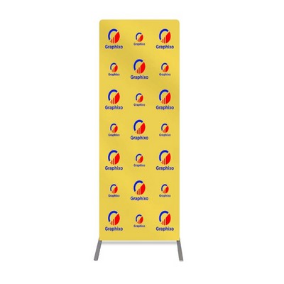 3' x 6.5' Economy Step and Repeat Banner Stand (Graphic only)