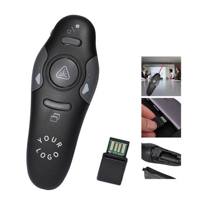 Ergonomic Wireless Presentation Remote With USB Receiver