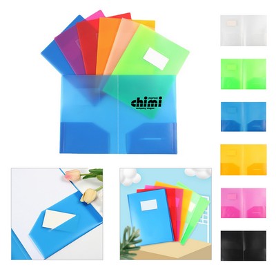 A4 Size Plastic File Folder
